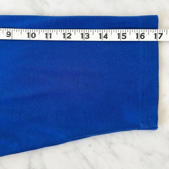 Quacker Factory Royal Blue Snowflake Embellished Knit Top 3/4 Sleeve-Women's 1X - Picture 9 of 10